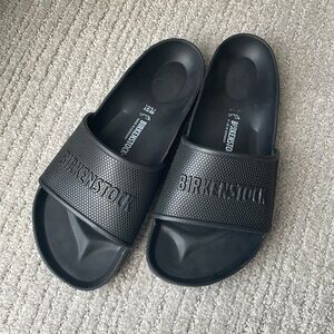 Birkenstock black sandals, 38.
